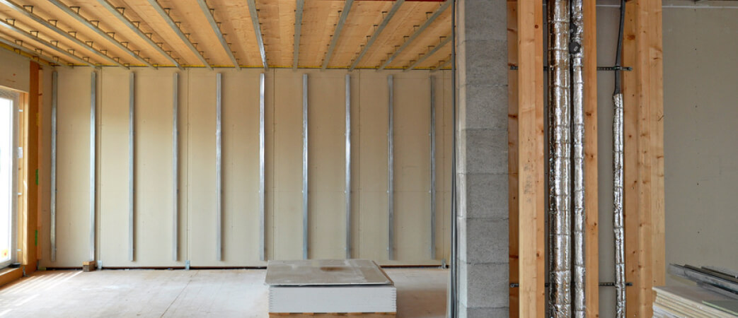 Darstellung von hochwertigem Ständerwerk für den Trockenbau